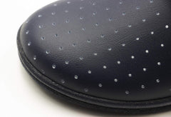 Ciabatte Sanitarie Anatomiche in Pelle da Donna - Blu Donna