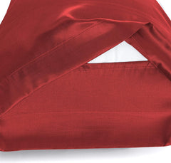 Federe per Cuscino in Raso Set 2 Pezzi - Rosso