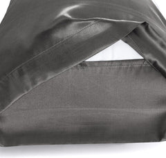 Federe per Cuscino in Raso Set 2 Pezzi - Grigio Chiaro