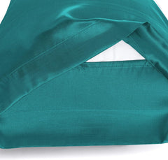 Federe per Cuscino in Raso Set 2 Pezzi - Verde Acqua