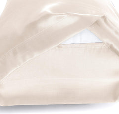 Federe per Cuscino in Raso Set 2 Pezzi - Beige