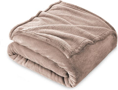 Coperta Plaid Morbida per Letto e Divano - Caffe / 160x210CM