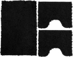 Tappeto Casa Antiscivolo Morbido - Nero / 50x80 cm