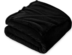 Coperta Plaid Morbida per Letto e Divano - Nero / 230x270