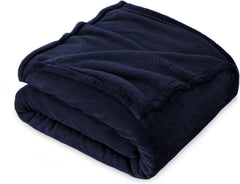 Coperta Plaid Morbida per Letto e Divano - Blu / 230x270
