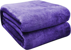 Coperta Plaid Morbida per Letto e Divano - Viola / 77x102
