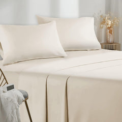 Completo Lenzuola in Microfibra Morbida - Beige / 90x190/200 cm
