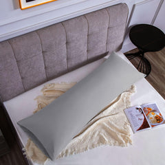 Federe per Cuscino in Microfibra Morbida - Grigio Chiaro / 50x150 cm