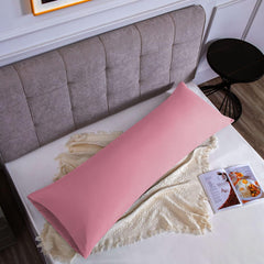 Federe per Cuscino in Microfibra Morbida - Rosa Scuro / 50x135 cm