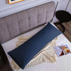 Federe per Cuscino in Microfibra Morbida - Blu / 50x150 cm