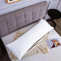 Federe per Cuscino in Microfibra Morbida - Bianco / 50x150 cm