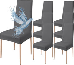 Coprisedia Impermeabile Elasticizzato - Grigio Scuro / 6 pezzi