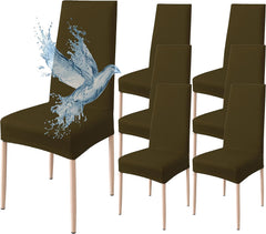Coprisedia Impermeabile Elasticizzato - Marrone / 6 pezzi