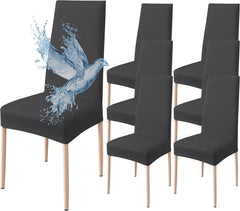Coprisedia Impermeabile Elasticizzato - Nero / 6 pezzi