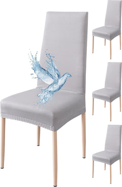 Coprisedia Impermeabile Elasticizzato - Grigio Chiaro / 4 pezzi