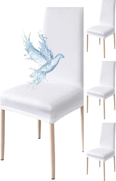 Coprisedia Impermeabile Elasticizzato - Bianco Puro / 4 pezzi