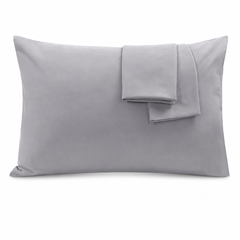 Federe per Cuscino in Cotone Premium - Grigio Chiaro / 45x150 cm