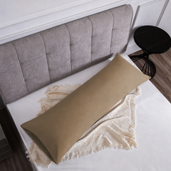 Federe per Cuscino in Cotone Premium - Tortora / 45x135 cm