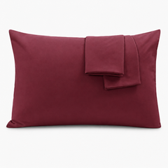 Federe per Cuscino in Cotone Premium - Bordeaux / 50x80 cm