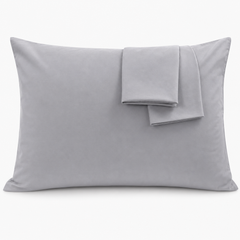 Federe per Cuscino in Cotone Premium - Grigio Chiaro / 50x80 cm