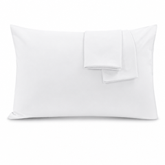 Federe per Cuscino in Cotone Premium - Bianco / 45x150 cm