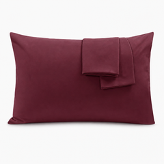 Federe per Cuscino in Cotone Premium - Bordeaux / 45x135 cm