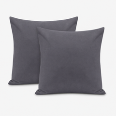 Federe per Cuscino in Cotone Premium - Grigio Scuro / 65x65 cm
