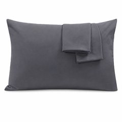 Federe per Cuscino in Cotone Premium - Grigio Scuro / 50x70 cm