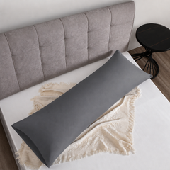 Federe per Cuscino in Cotone Premium - Grigio Scuro / 45x150 cm