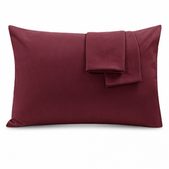 Federe per Cuscino in Cotone Premium - Bordeaux / 50x70 cm
