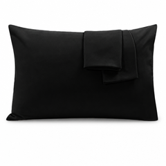 Federe per Cuscino in Cotone Premium - Nero / 50x80 cm