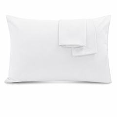 Federe per Cuscino in Cotone Premium - Bianco / 50x80 cm