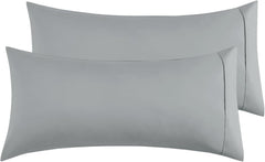Federe per Cuscino in Microfibra Morbida - Grigio Chiaro / 50x90 cm