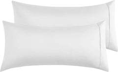 Federe per Cuscino in Microfibra Morbida - Bianco / 50x90 cm