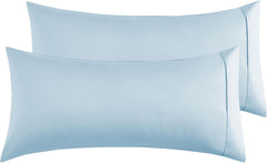 Federe per Cuscino in Microfibra Morbida - Celeste / 50x90 cm