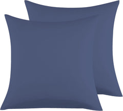 Federe per Cuscino in Microfibra Morbida - Blu / 65x65 cm