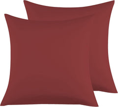 Federe per Cuscino in Microfibra Morbida - Bordeaux / 80x80 cm
