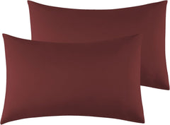 Federe per Cuscino in Microfibra Morbida - Bordeaux / 40x70 cm