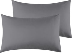 Federe per Cuscino in Microfibra Morbida - Grigio Scuro / 40x70 cm