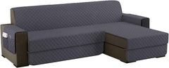 Copridivano Imbottito Antimacchia - Grigio Scuro / 2 posti - L 200 cm