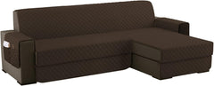 Copridivano Imbottito Antimacchia - Marrone / 2 posti - L 200 cm