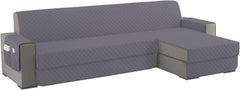 Copridivano Imbottito Antimacchia - Grigio / 3 posti - L 250 cm