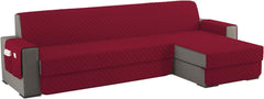Copridivano Imbottito Antimacchia - Vino Rosso / 4 posti - L 300 cm
