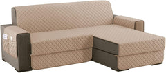 Copridivano Imbottito Antimacchia - Khaki / 4 posti