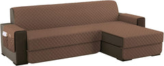 Copridivano Imbottito Antimacchia - Marrone Chiaro / 2 posti - L 200 cm