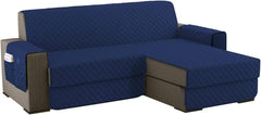 Copridivano Imbottito Antimacchia - Blu / 4 posti