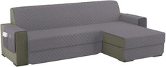 Copridivano Imbottito Antimacchia - Grigio / 2 posti - L 200 cm