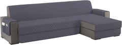 Copridivano Imbottito Antimacchia - Grigio Scuro / 3 posti - L 250 cm