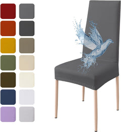 Coprisedia Impermeabile Elasticizzato - Grigio Scuro / 2 pezzi