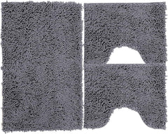 Tappeto Casa Antiscivolo Morbido - Grigio Scuro / 50x80 cm